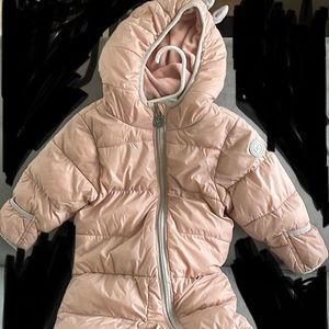 Pink Michael Kors snow suit size 6-12 months. Basically brand new.